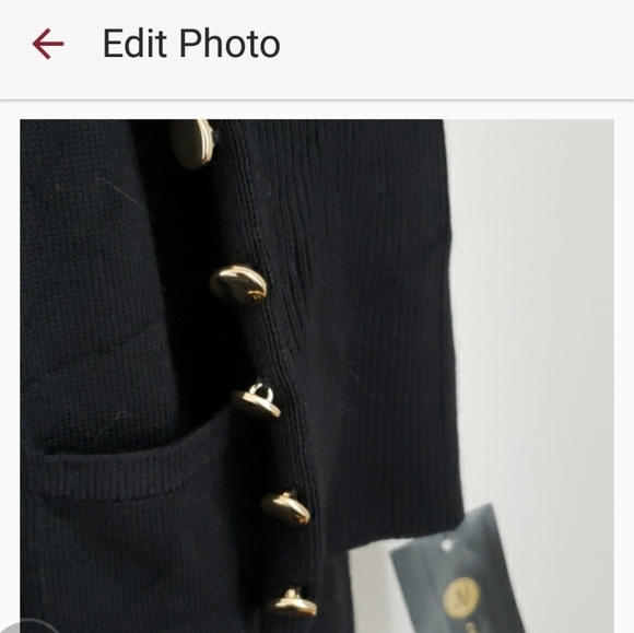 JM Collection Open Front Cardigan Sweater - Picture 6 of 6